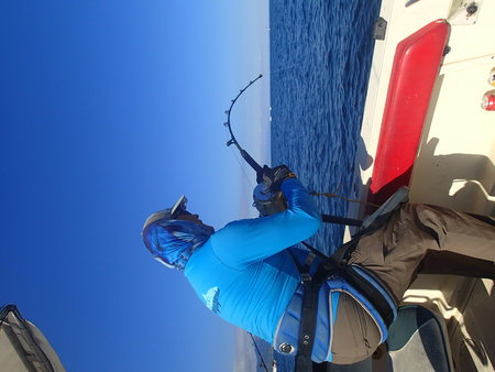 Einmal gingen wir fremd und versuchten es auf Blau-Flossen-Thunfisch mit schweren Gerät. Wir hatten sehr viel Glück und konnten 5 Thunfische an einem Tag fangen.\\n\\n03.11.2023 19:21